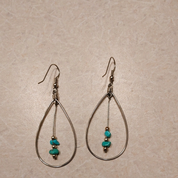 Vintage Turquoise and silver earings